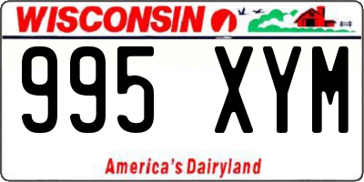WI license plate 995XYM
