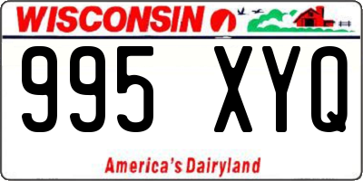 WI license plate 995XYQ