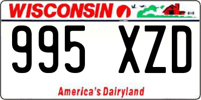 WI license plate 995XZD