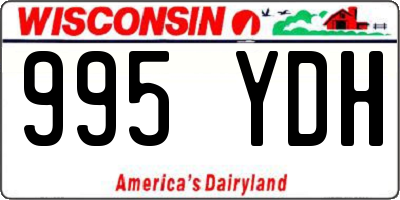 WI license plate 995YDH