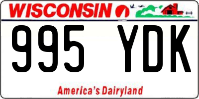WI license plate 995YDK