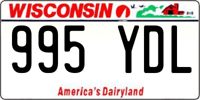 WI license plate 995YDL