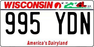WI license plate 995YDN