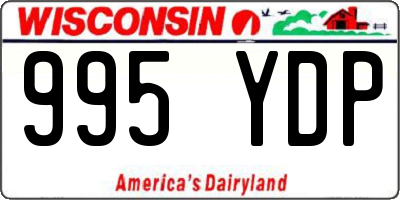 WI license plate 995YDP