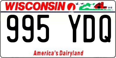 WI license plate 995YDQ