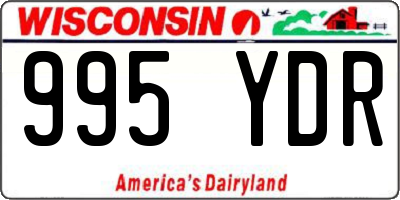 WI license plate 995YDR