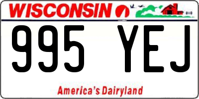 WI license plate 995YEJ