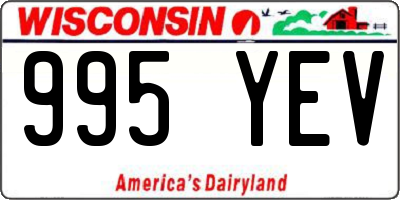 WI license plate 995YEV