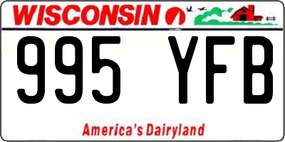 WI license plate 995YFB