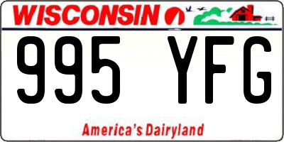 WI license plate 995YFG