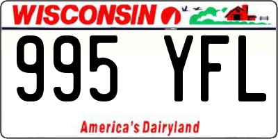 WI license plate 995YFL