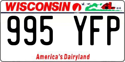 WI license plate 995YFP