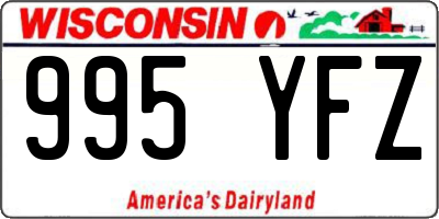 WI license plate 995YFZ