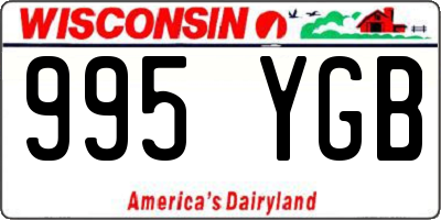 WI license plate 995YGB