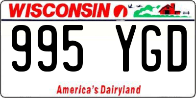 WI license plate 995YGD