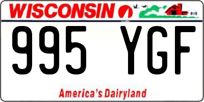 WI license plate 995YGF