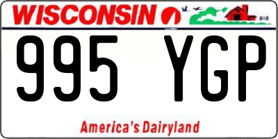 WI license plate 995YGP