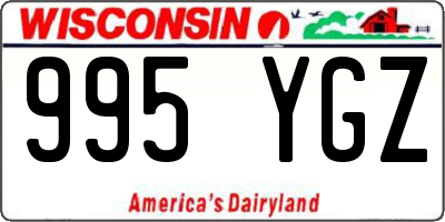 WI license plate 995YGZ