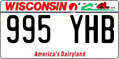 WI license plate 995YHB