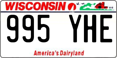 WI license plate 995YHE