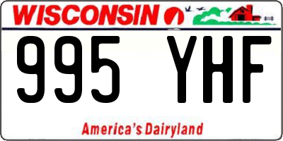 WI license plate 995YHF