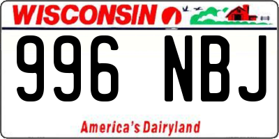 WI license plate 996NBJ