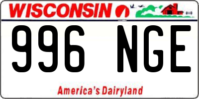 WI license plate 996NGE