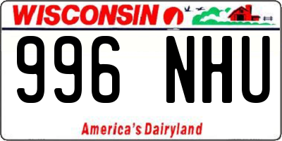 WI license plate 996NHU