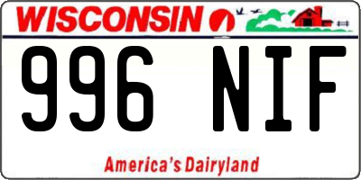 WI license plate 996NIF
