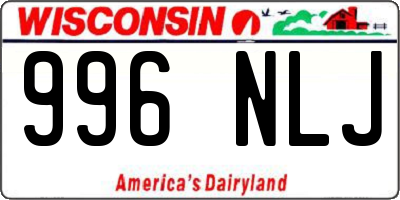 WI license plate 996NLJ