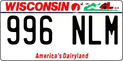 WI license plate 996NLM