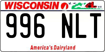 WI license plate 996NLT