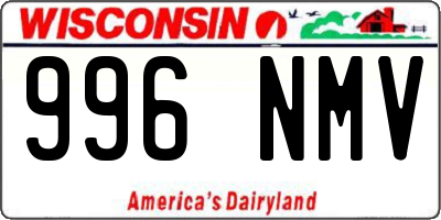 WI license plate 996NMV
