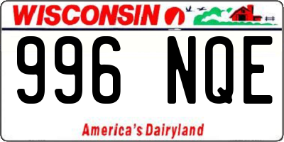 WI license plate 996NQE