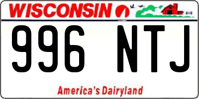 WI license plate 996NTJ
