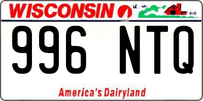 WI license plate 996NTQ