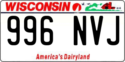 WI license plate 996NVJ