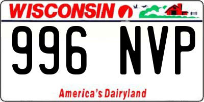 WI license plate 996NVP