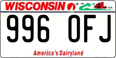 WI license plate 996OFJ