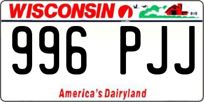 WI license plate 996PJJ