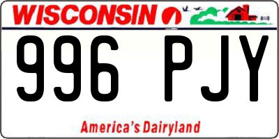 WI license plate 996PJY