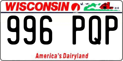WI license plate 996PQP