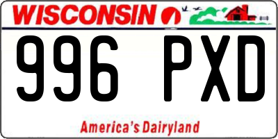 WI license plate 996PXD