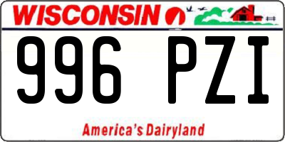 WI license plate 996PZI
