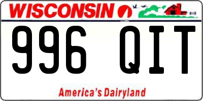 WI license plate 996QIT