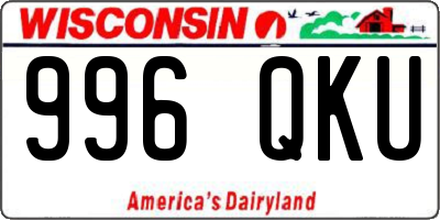 WI license plate 996QKU