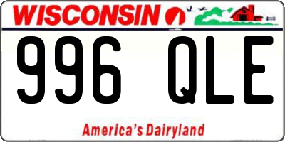 WI license plate 996QLE