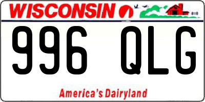 WI license plate 996QLG