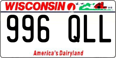 WI license plate 996QLL