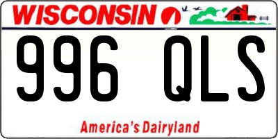 WI license plate 996QLS